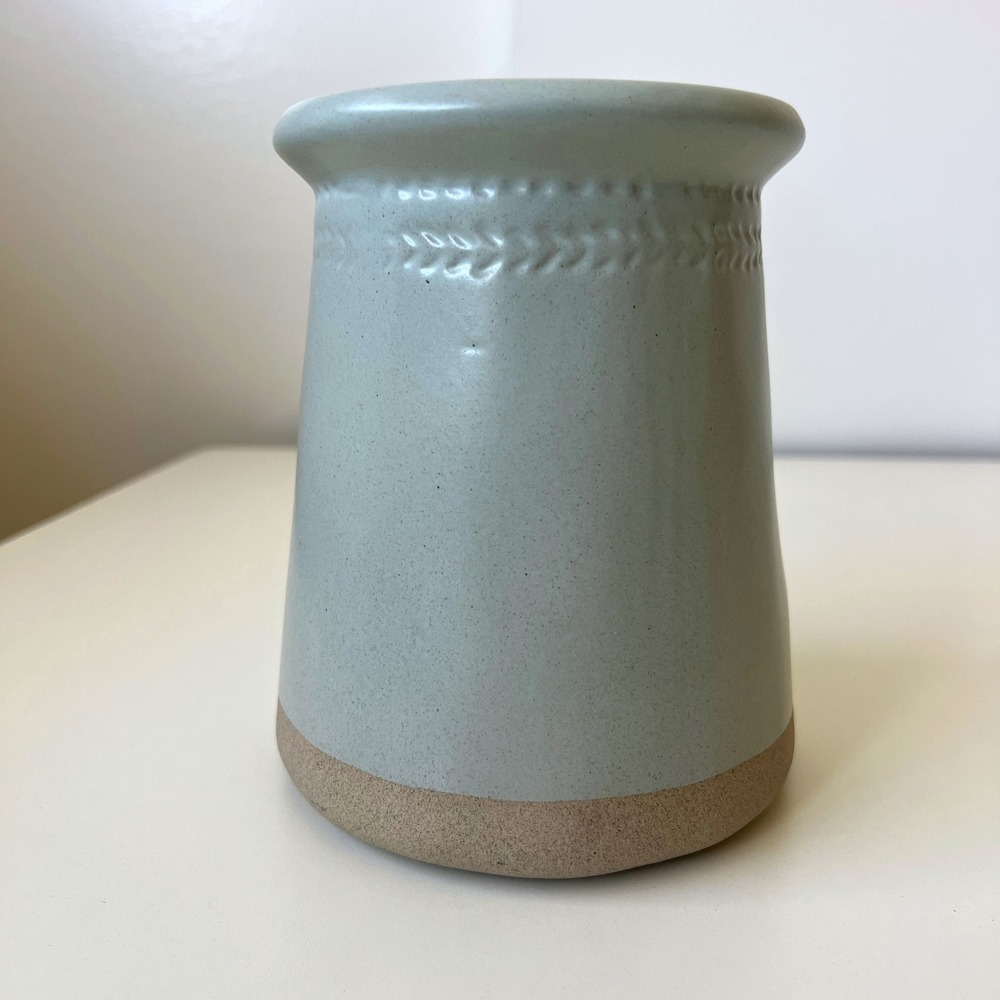 Hearth & Hand with Magnolia Green Stoneware Decorative Crock Vase - Picture 3 of 9